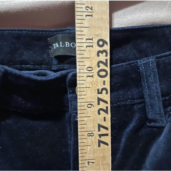 Talbots Navy Velveteen Embroidered Winter Penguins Christmas Holiday Pants 2P - Picture 10 of 10